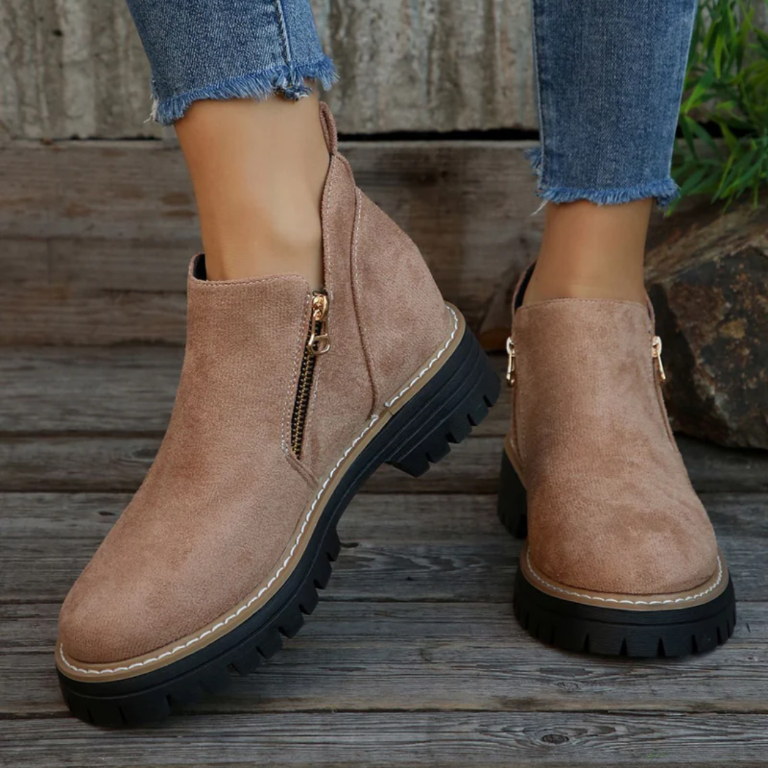 Beatrice | Stivaletti Morbidi con Zip Laterale