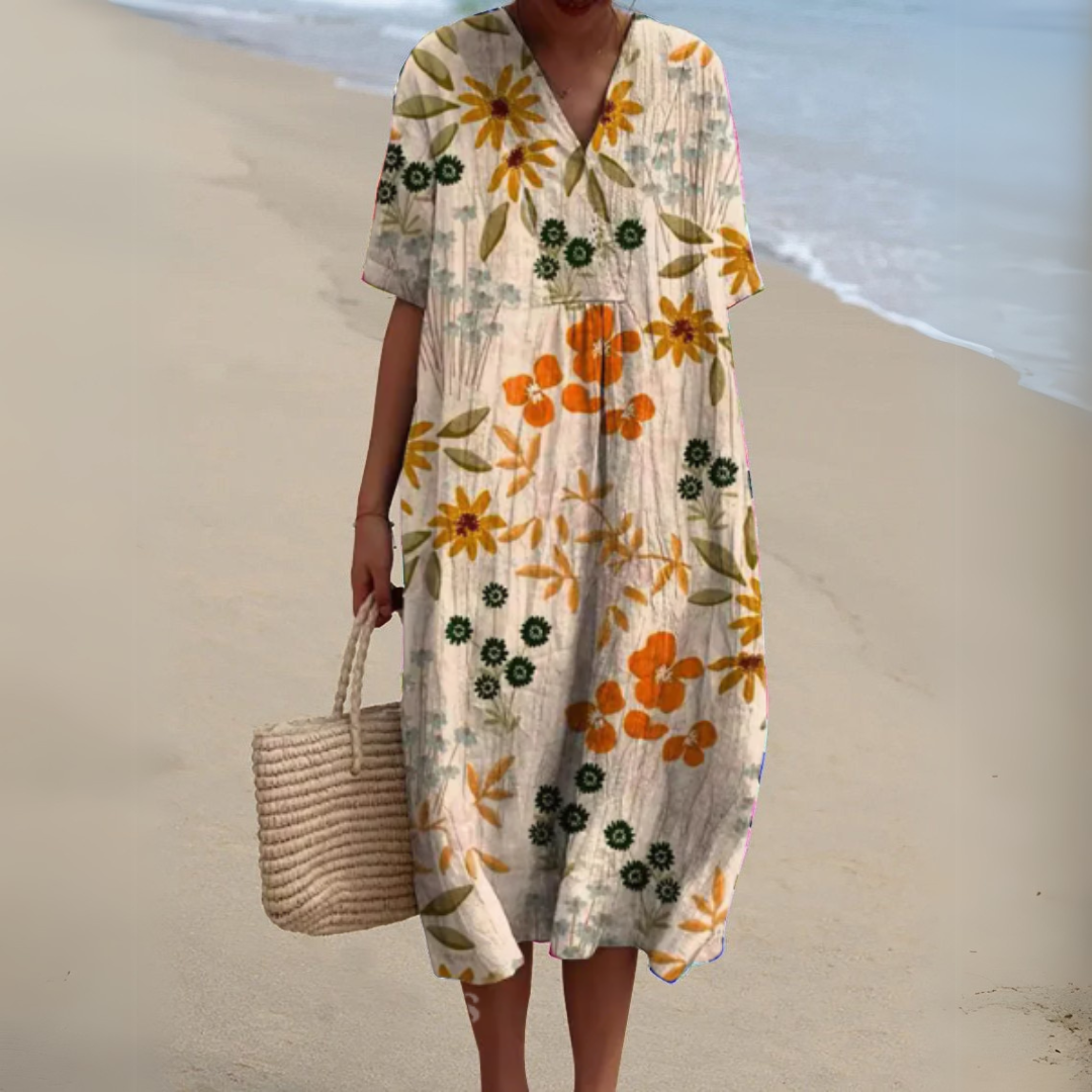 Nathalie | Abito elegante a fiori