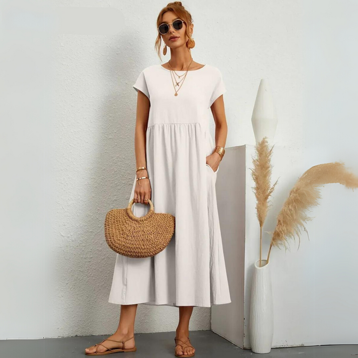 Isla | Abito midi casual in cotone