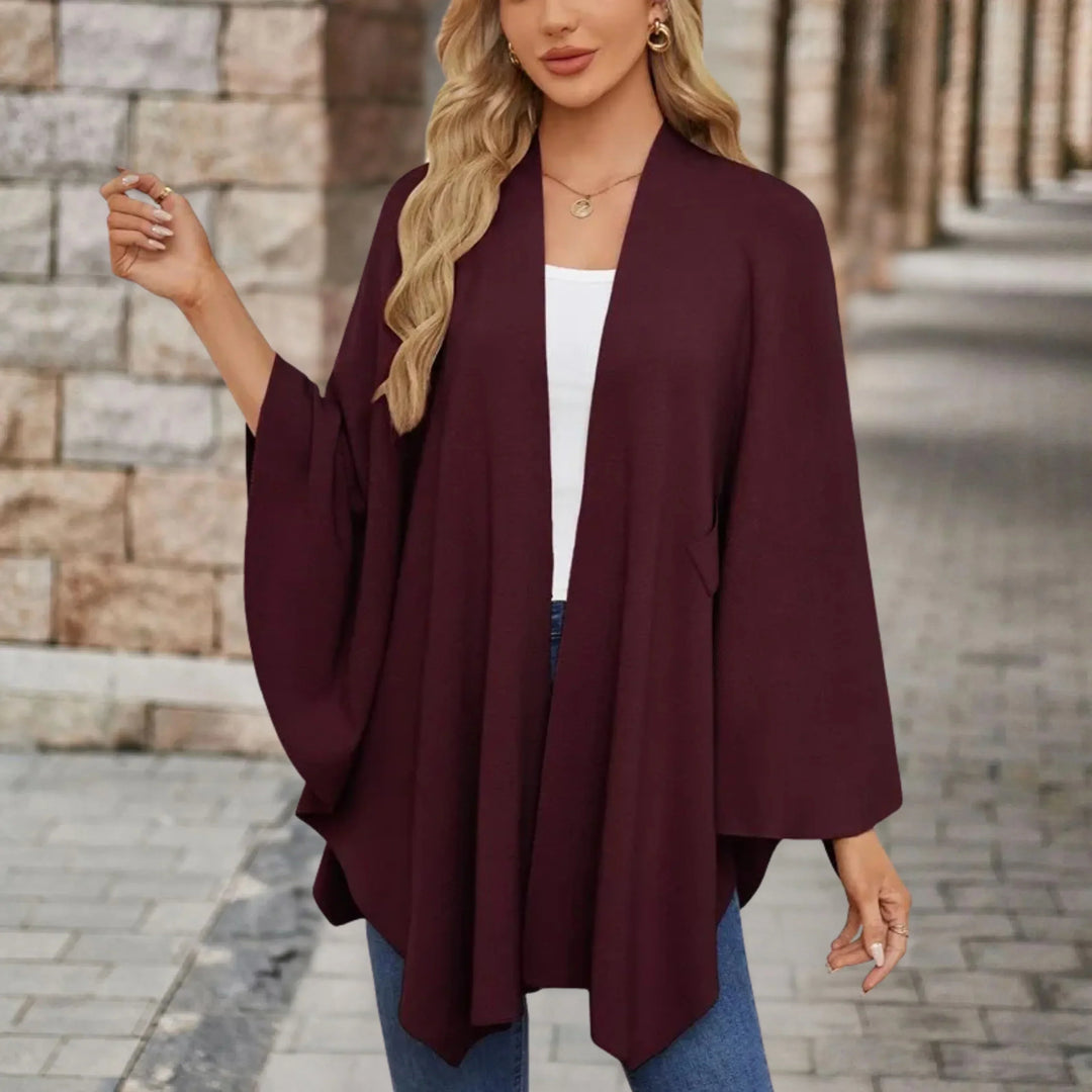 Yvette | Poncho Elegante Drappeggiata