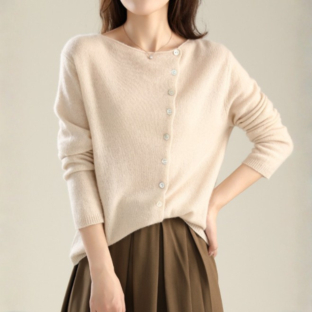 Julia | Maglia Morbida con Bottoni Eleganti