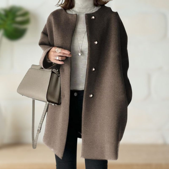 Trude | Cappotto Medio Elegante in Lana Morbida