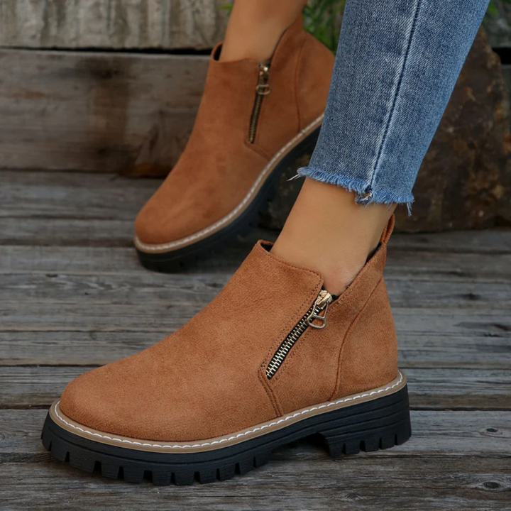 Beatrice | Stivaletti Morbidi con Zip Laterale