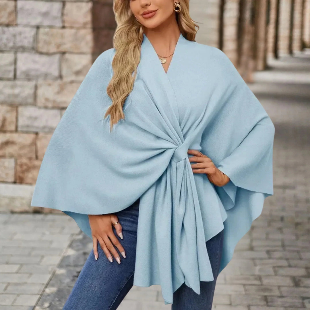 Yvette | Poncho Elegante Drappeggiata