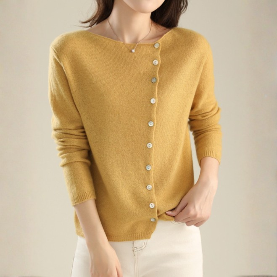 Julia | Maglia Morbida con Bottoni Eleganti