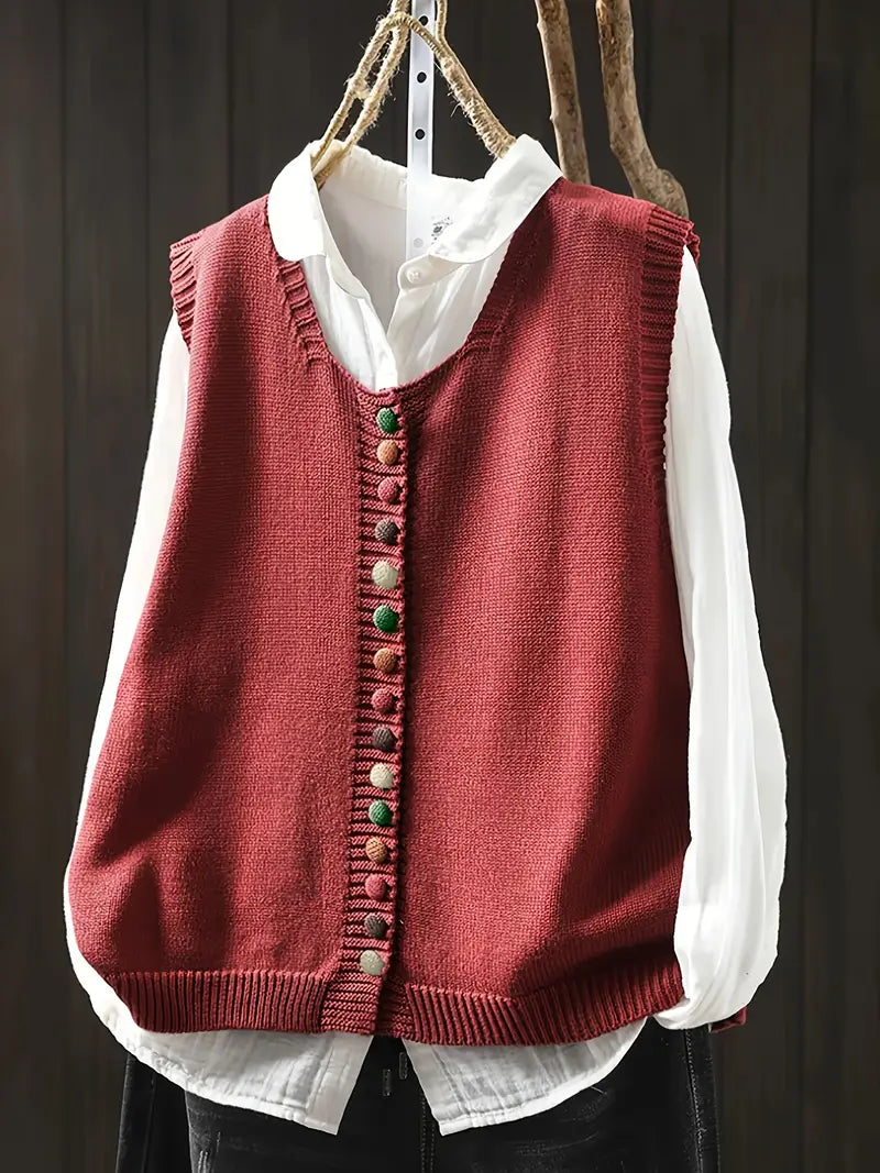 Gaelle | Gilet Casual Elegante in Maglia