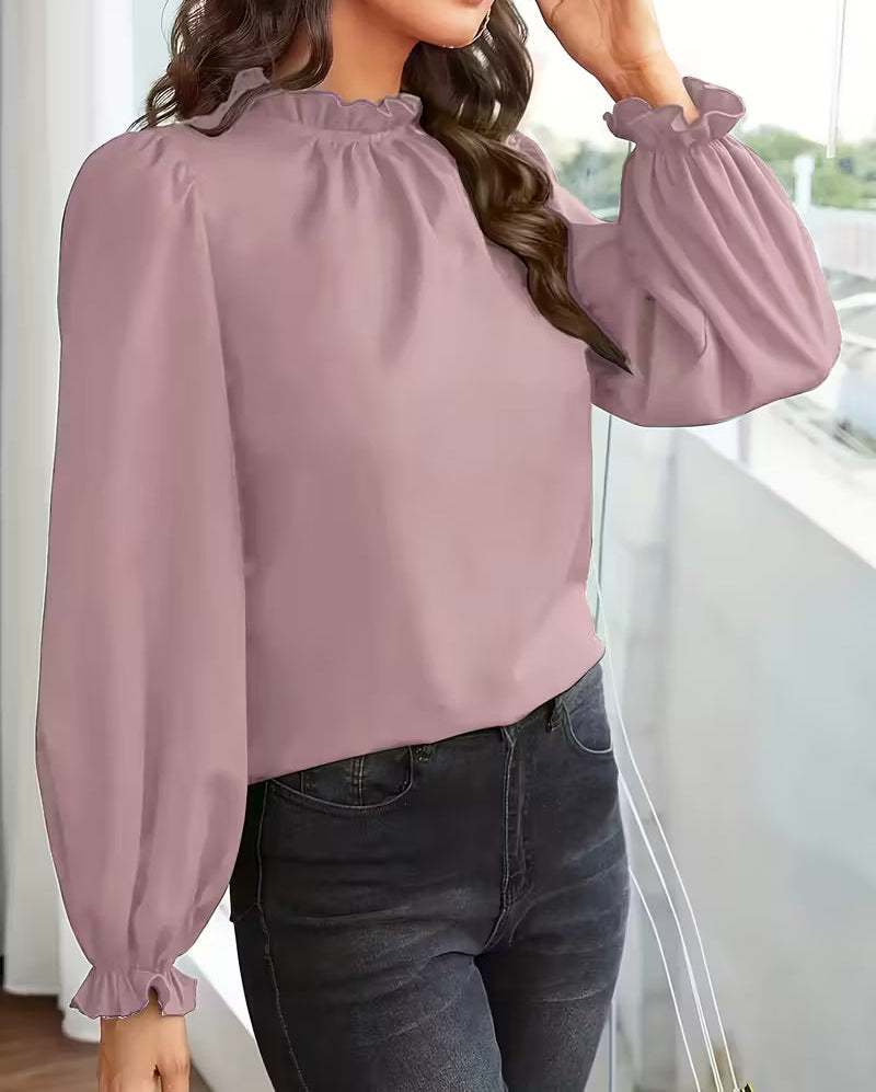 Viola | Blusa Elegante con Maniche a Sbuffo