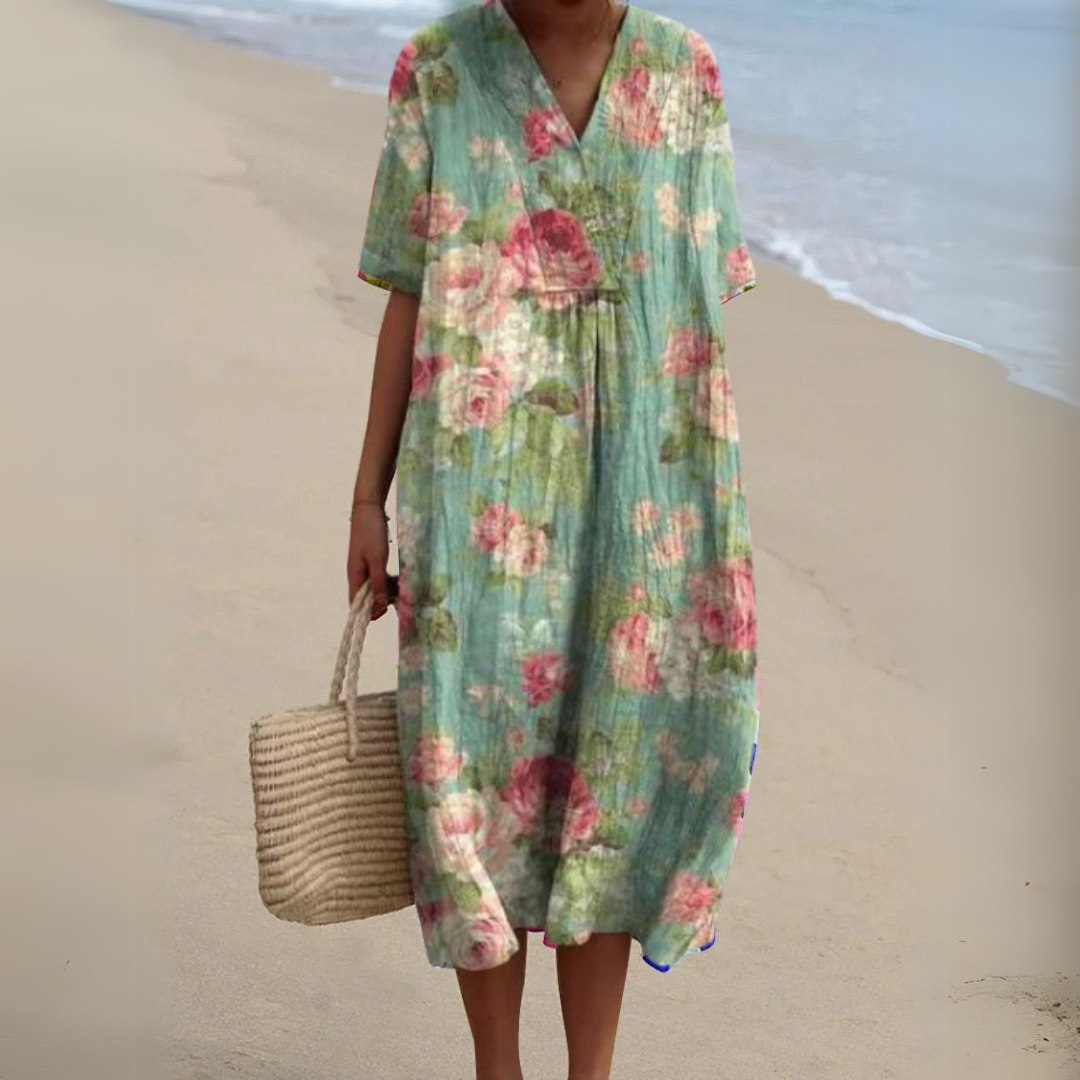 Nathalie | Abito elegante a fiori