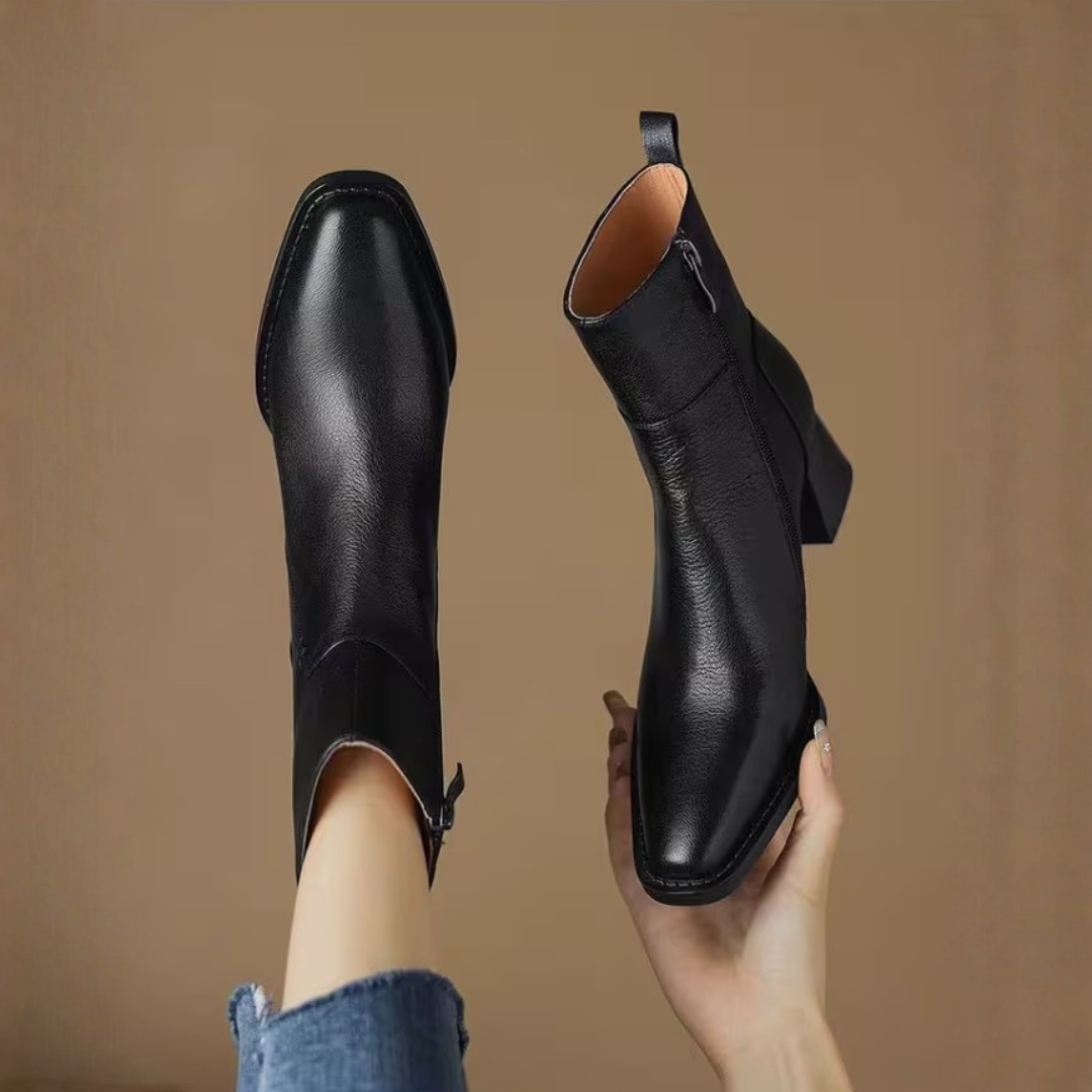 Chiara | Stivaletti di Lusso con Tacco Medio