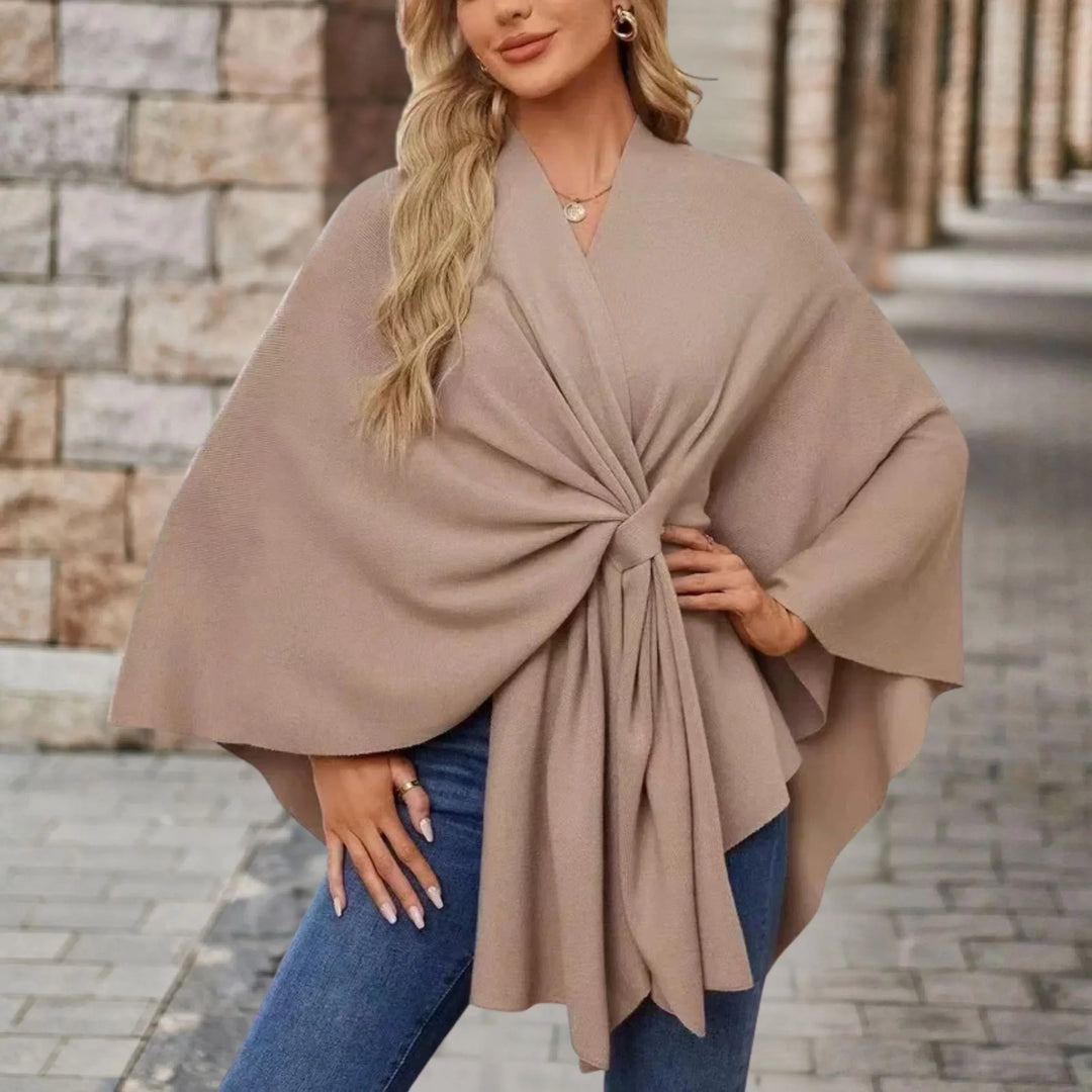 Yvette | Poncho Elegante Drappeggiata