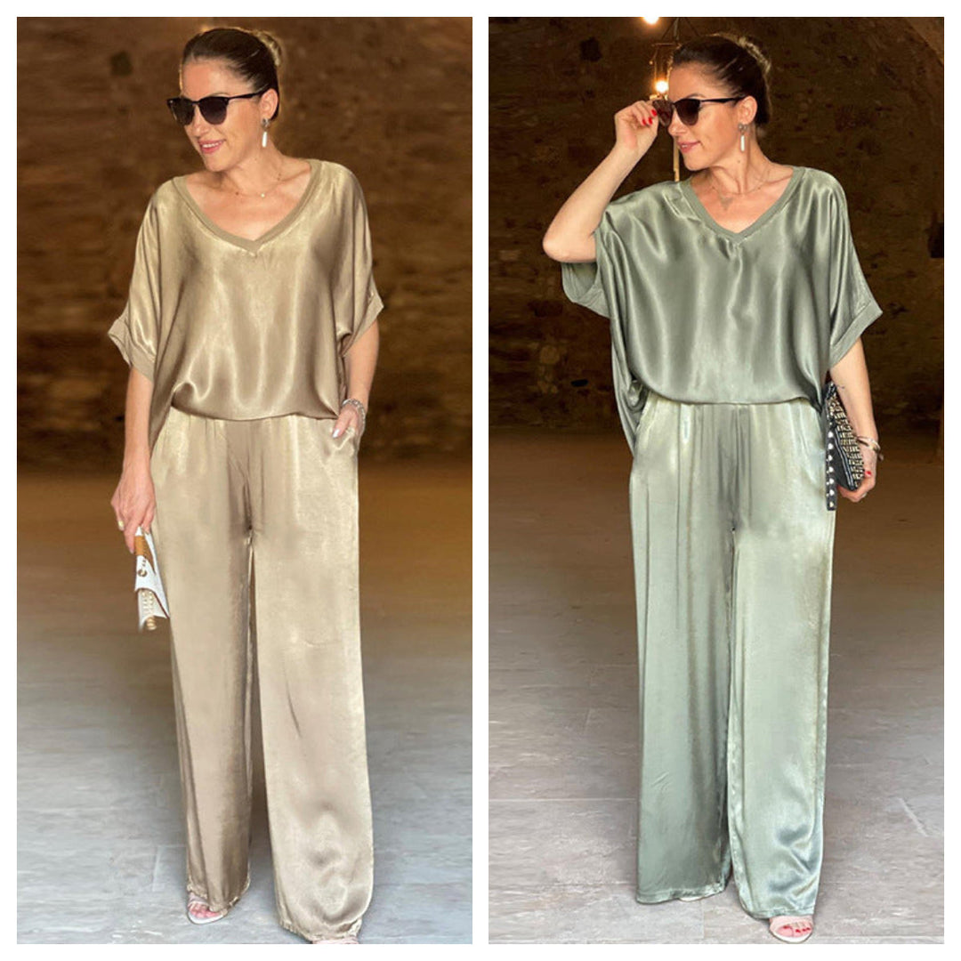 Pauline | Completo in raso lucido