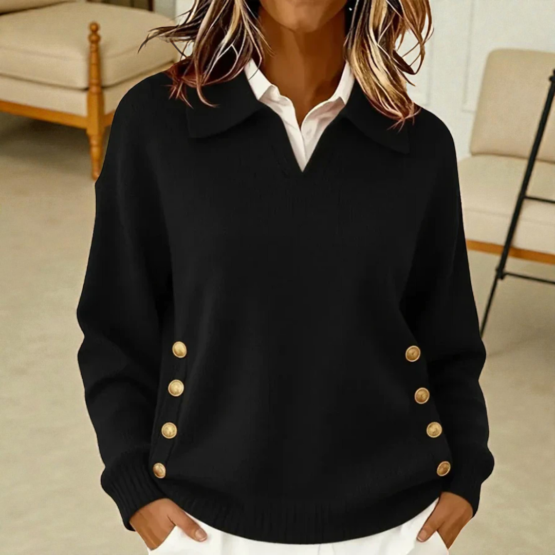 Marta | Maglia Morbida con Colletto Elegante