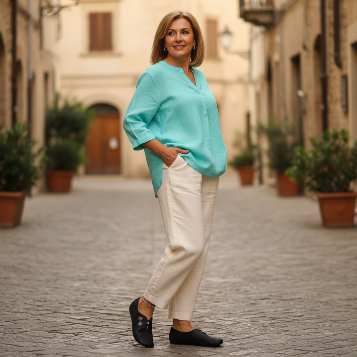 Teresa | Mocassini ortopedici in morbida pelle scamosciata