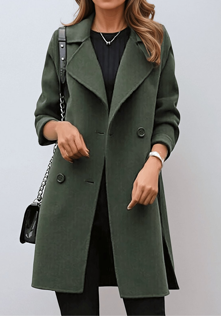 Giulia | Trench Lungo dal Gesto Elegante