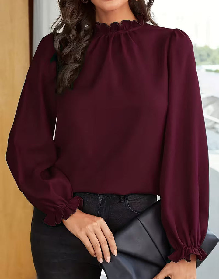 Viola | Blusa Elegante con Maniche a Sbuffo