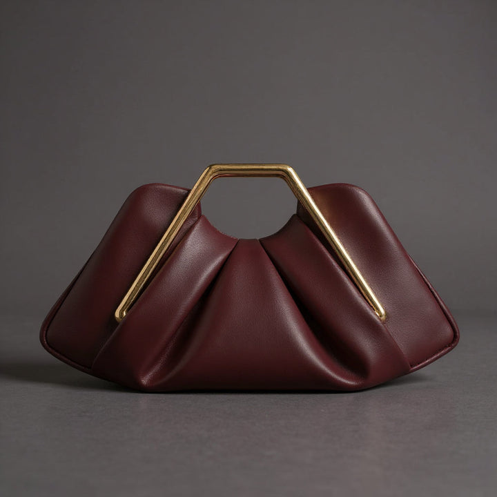 Aideen | Borsa Elegante con Manico Dorato