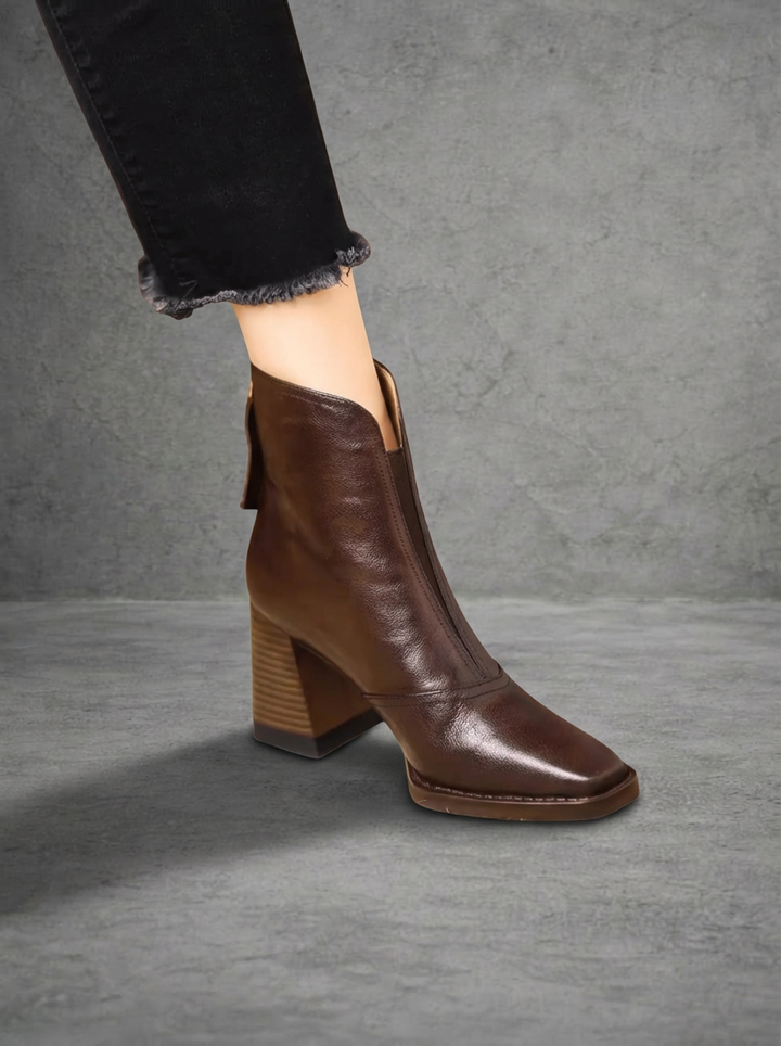 Claudia | Stivaletti di Lusso con Tacco Medio