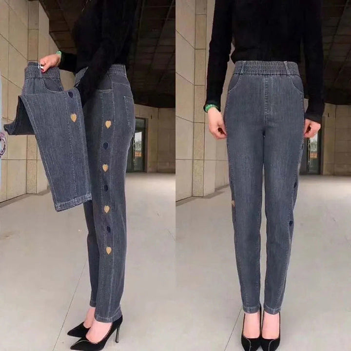 Soraya | Jeans elasticizzati con ricamo